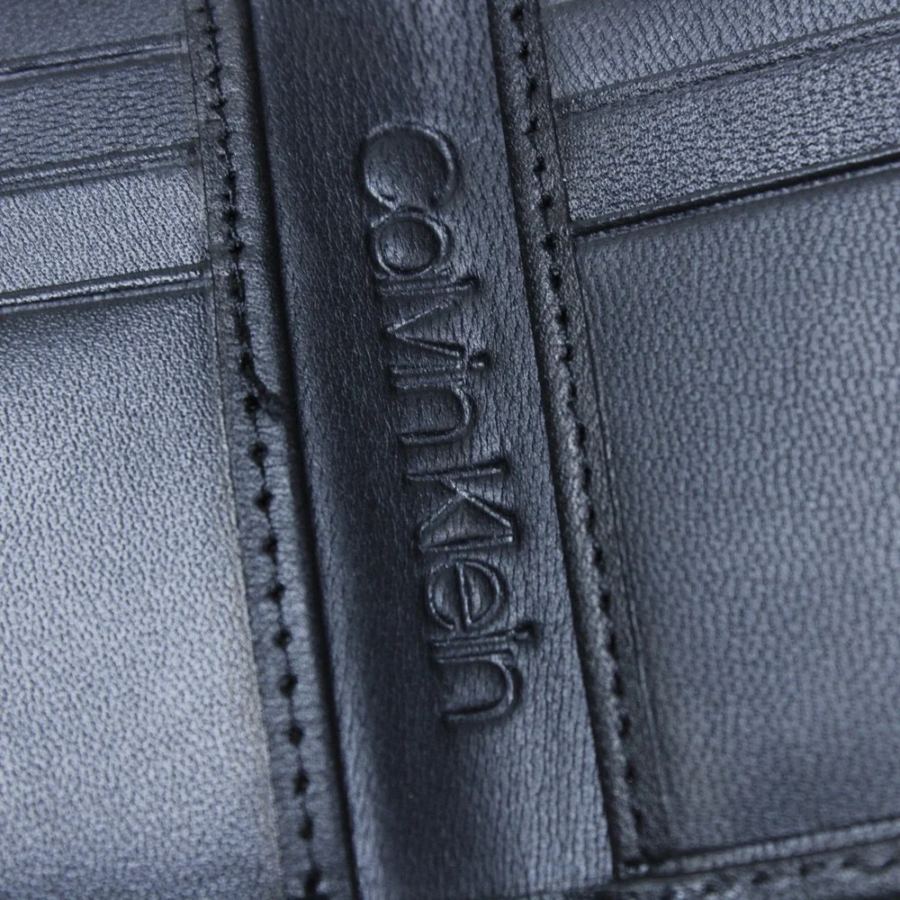 Calvin Klein Leather Wallet with RFID Protection - New in Box - Men's Black